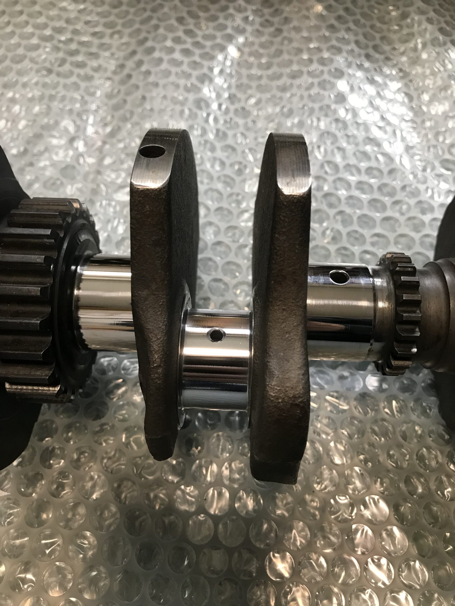 CBX400F クランクシャフト 肉盛り再生メッキ研磨